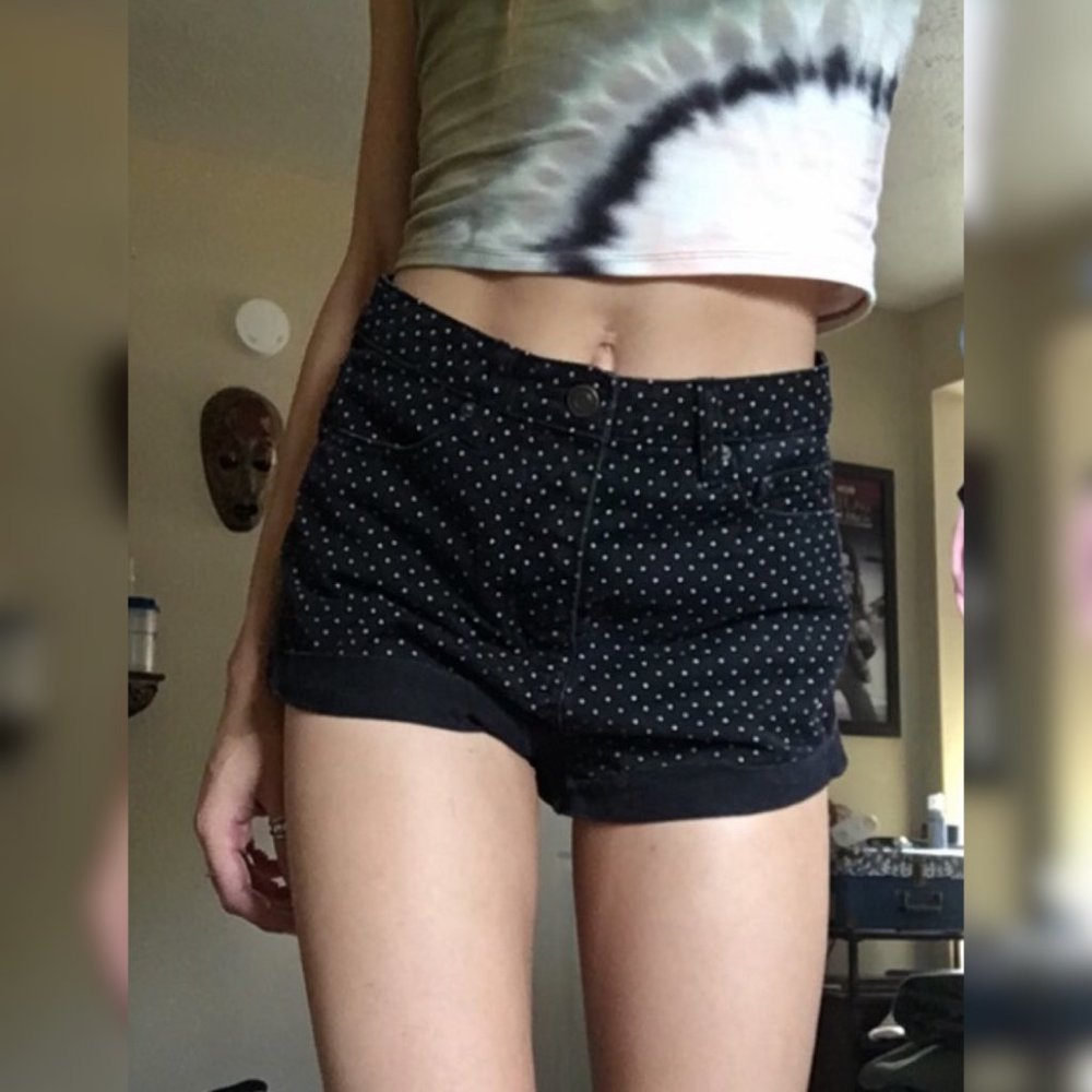 F21 Polka Dot Highwaisted Shorts